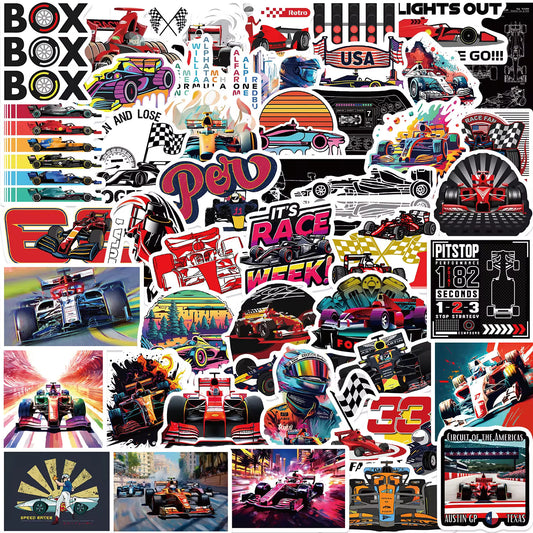 50 PCS Formula One  Stickers