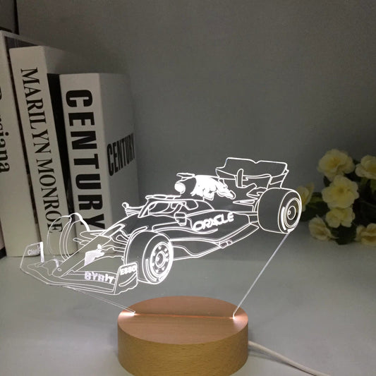 3D Illusion Lamp F1 (RED BULL)